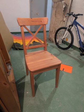 Mesa comedor madera maciza + 4 sillas