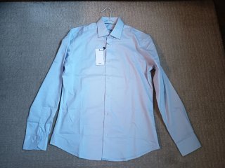 Camisa Mango manga larga azul talla XS