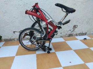 Bicicleta Brompton Antigua Roja