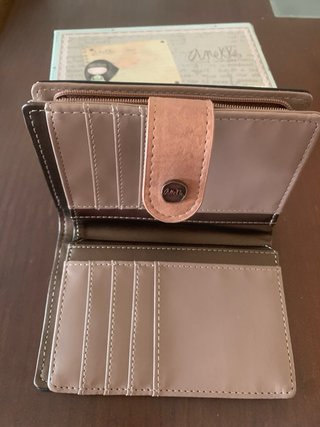 Monedero Anekke negro con dibujos