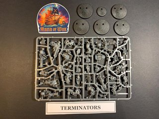 5 Terminators + Beacon Space Marines Warhammer 40k