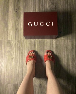 Sandalias Gucci Mujer Rojas