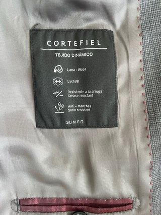 Traje Cortefiel Slim Fit Gris Talla M