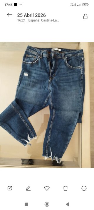 Pantalón vaquero Zara hombre azul