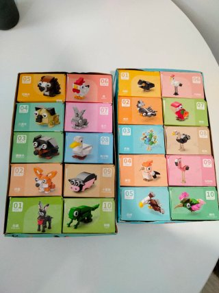 Pack 20 Mini Construcciones Animales