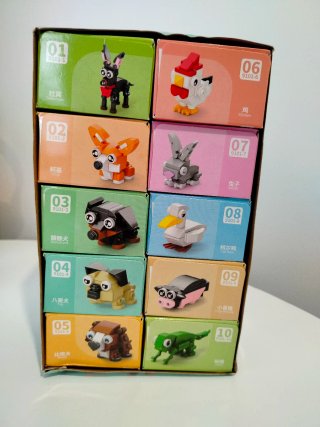 Pack 20 Mini Construcciones Animales