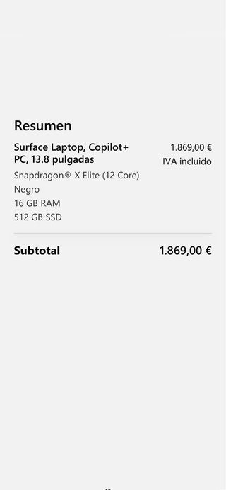 Microsoft Surface Laptop 7 XElite 16gb 512gb NUEVO