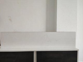 Mueble TV salón blanco y negro