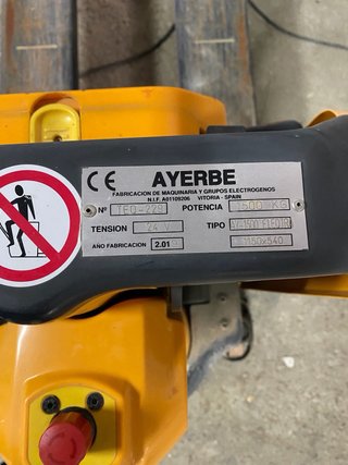 Traspaleta eléctrica Ayerbe