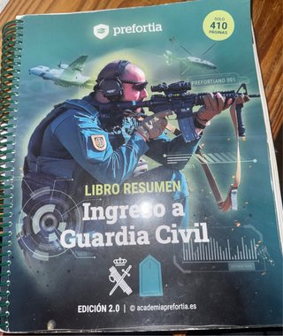 libro de estudio para la Guardia civil