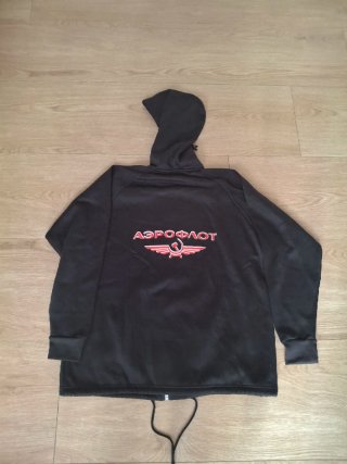 Sudadera Aeroflot Negra con Logo