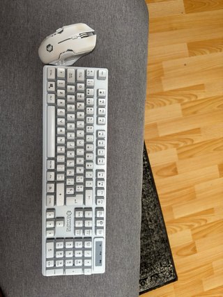 Teclado y Ratón RGB Empire Gaming Blanco