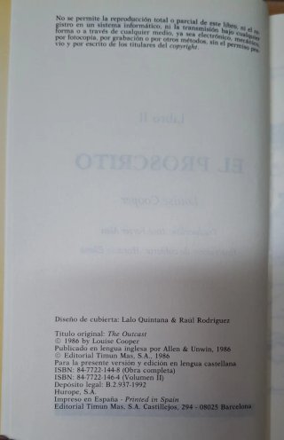 El señor del tiempo. Libros 2 y 3. Louise Cooper.
