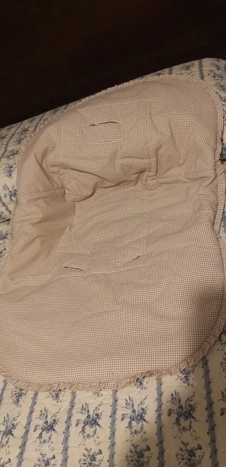 Funda Silla Coche Bebé Beige Cuadros