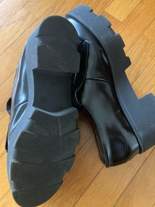 Mocasines de piel negros talla 39