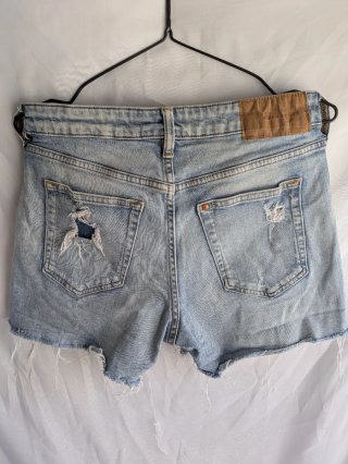 Shorts Vaqueros H&M Talla 38 Desgastados