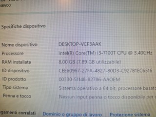 Mini PC Lenovo M910q i3 SSD Wi-Fi