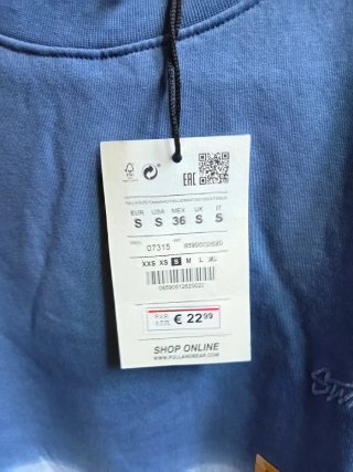 Sudadera Pull&Bear Talla S/36 Degradado