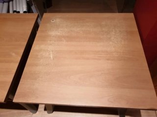 Juego 2 Mesitas Auxiliares Madera y Metal