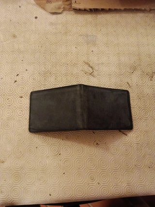Portafogli in pelle nero