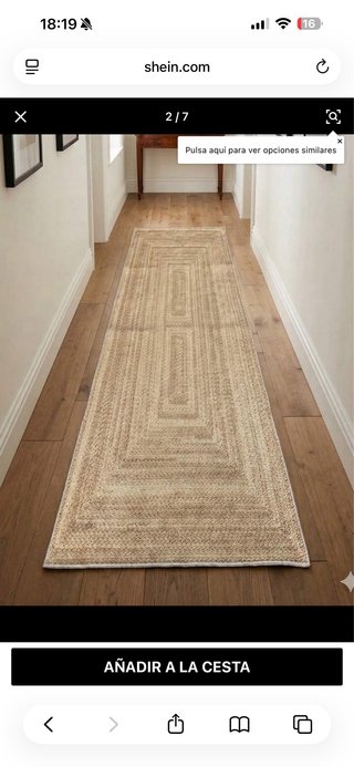 Alfombra Jute Geométrico Beige/Marrón