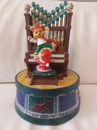 Caja de Música Vintage Ositos Navideños