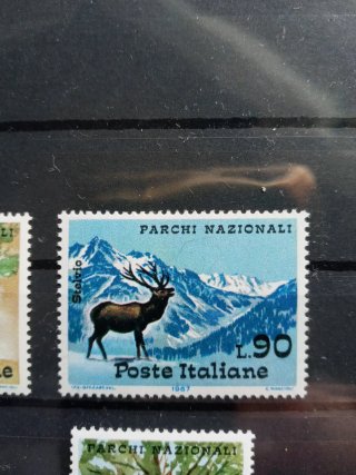 Lote 4 Sellos Italia 1967 Parques Nacionales