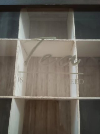 Porta tè in legno con cassetto