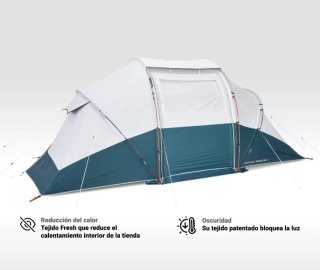 Tienda campaña Arpenaz 4.2 Fresh&Black