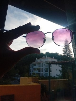 Gafas Ray-Ban Hombre, Negro-Morado Talla 50