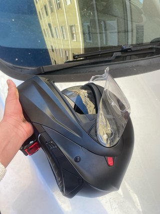 Casco de moto negro Scorpion