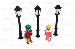 Lote 3 Farolas Escala Playmobil Figuras NO INCLUID