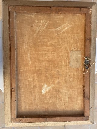 Gran óleo firmado Jover con marco