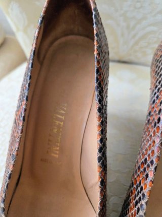 Valentino Scarpe Pitone Vera Pelle Vintage