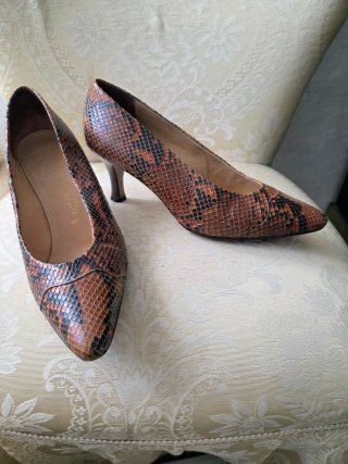 Valentino Scarpe Pitone Vera Pelle Vintage