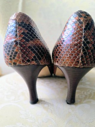 Valentino Scarpe Pitone Vera Pelle Vintage
