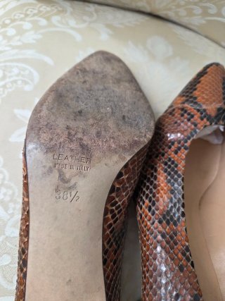 Valentino Scarpe Pitone Vera Pelle Vintage