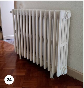 Radiador de hierro blanco