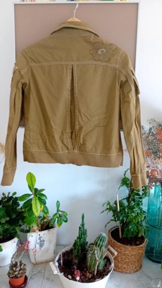 Cazadora Roxy Verde Militar Talla S