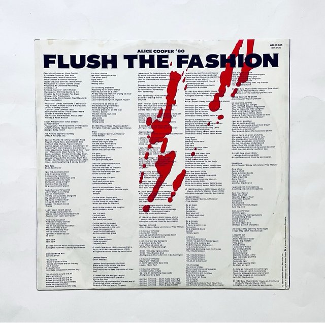 Alice Cooper - Flush The Fashion | LP Vinilo 1980