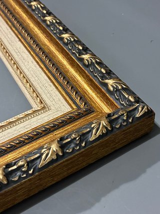 Letra M Decorativa Marco Dorado
