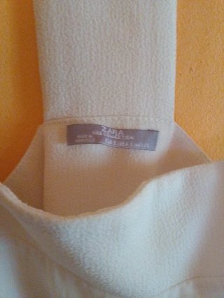 Blusa Top Zara Talla S/M Blanco