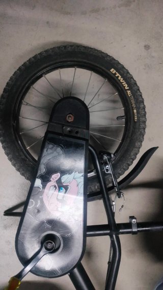 Bicicleta Infantil Decathlon 16 Negra/Amarilla