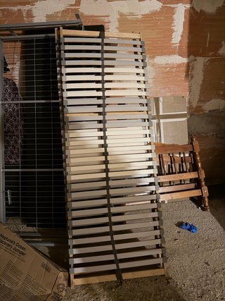 Somier de lamas de madera 2 piezas