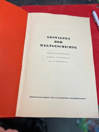 Album figurine Gestalten der Weltgeschichte