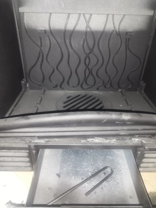 Chimenea Hualge Leña Metal Cristal