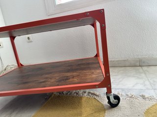Mesa Baja Industrial Madera y Metal