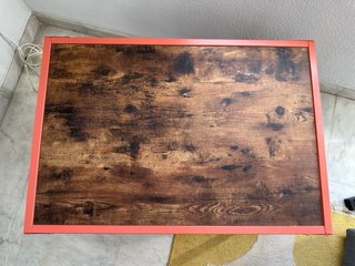 Mesa Baja Industrial Madera y Metal
