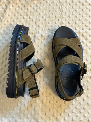 Sandali Dr. Martens Pelle Tg 39 Verde Oliva