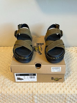 Sandali Dr. Martens Pelle Tg 39 Verde Oliva